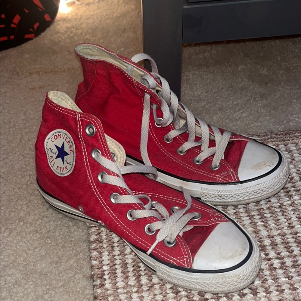 Converse Kids Red High-Top Sneakers